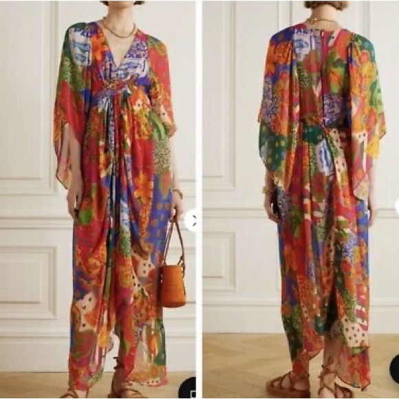 Farm Rio Sunny Mix Maxi Dress - Picture 12 of 13